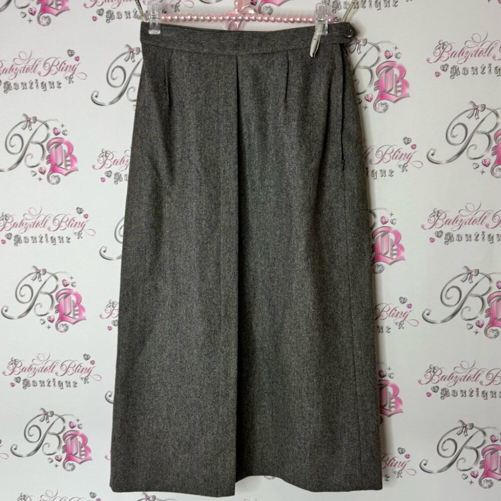 Escada skirt long wool made in Germany 🇩🇪 38 Heather Gray Skirt